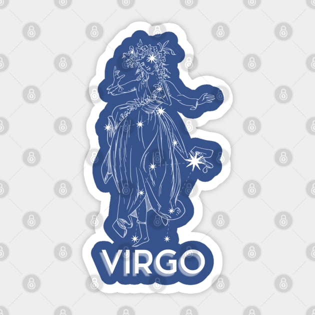 Virgo constellation Sticker by Javisolarte